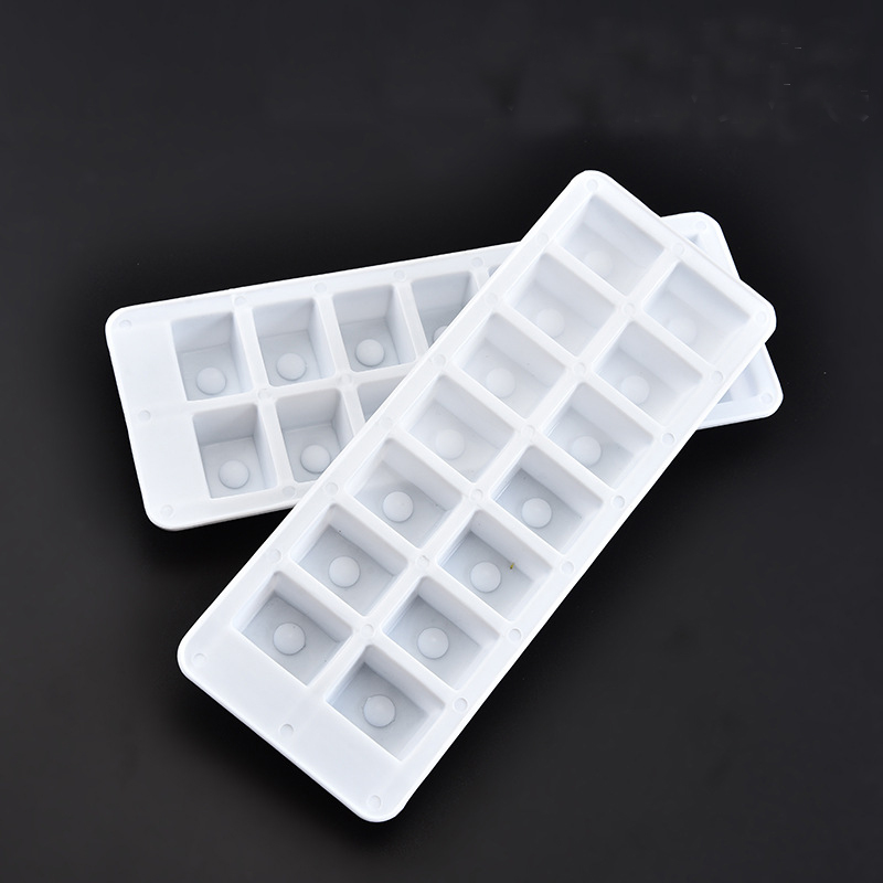 Easily release 14-cavity square storage container single-use plastic PP ice tray