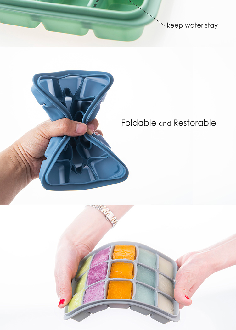 Custom flexible ice maker mold whiskey cocktail 15 ice tray