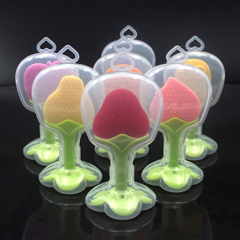 Baby silicone molar stick soft sensory free BPA toy fruit tooth glue