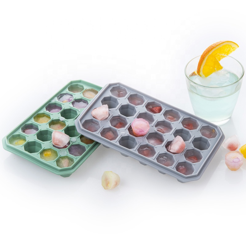  best-selling 24 cavity diamond shaped silica gel mold ice tray