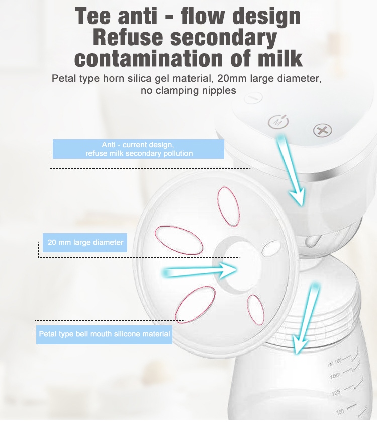 万代全新的便携式无痛完美低音量婴儿吸奶器