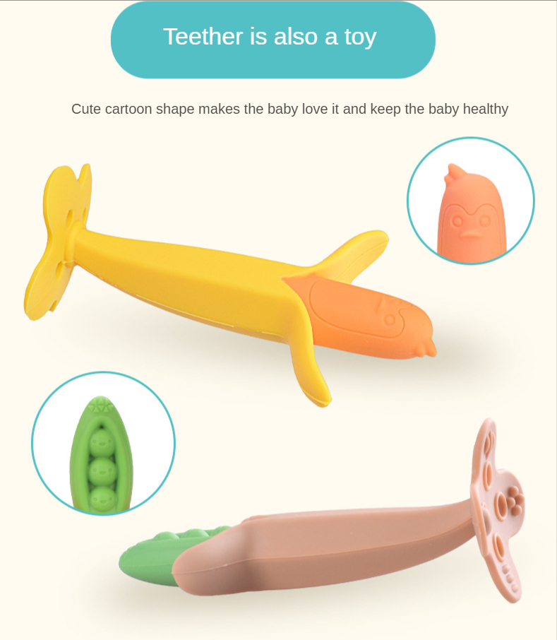 Made in China multi-color silicone food grade baby tooth gum