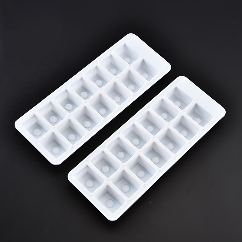 Easily release 14-cavity square storage container single-use plastic PP ice tray