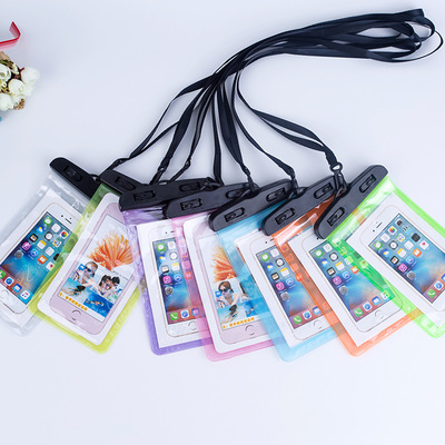 WaterProof Bag PVC Mobile Phone Cases Clear Pouch Case Water Proof Cell Phone Bag With Lanyard