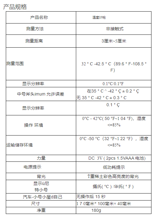 准确高级批准自动 Ir Ce 医用人体皮肤 LED测温枪