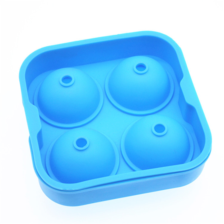 China's hot 4-chamber diamond silicone ice hockey cube tray