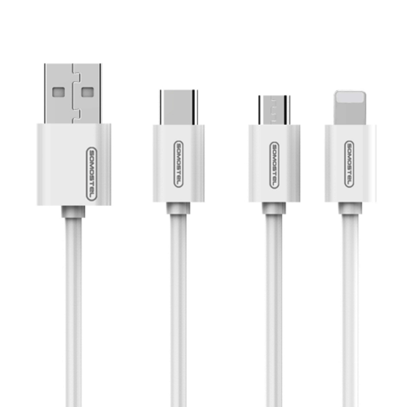2021 Somostel BP02 1.2m 3.1a fast charging compatible with mobile phone USB data cable