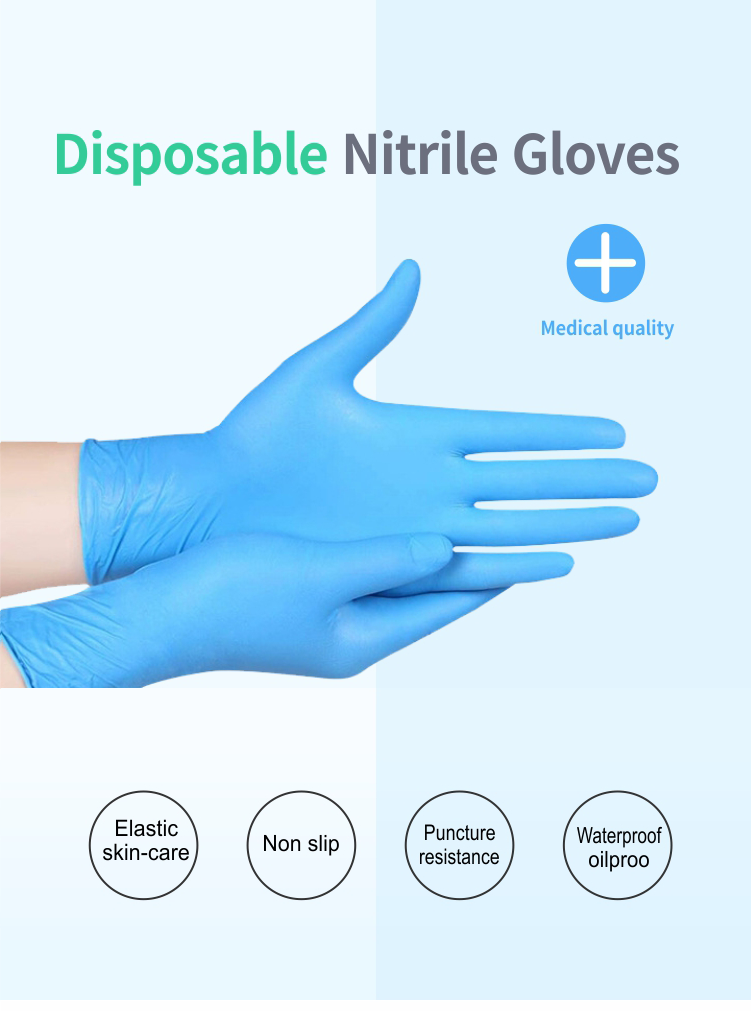 Guentes Advanced Terrain Home Loose Safety Soft Hybrid Medical Gloves