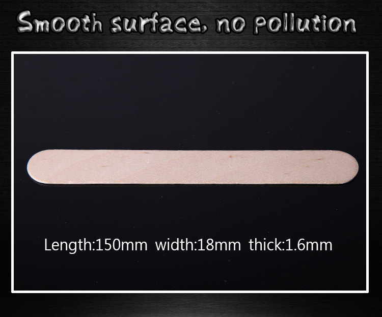 Medical packaging sterile 150 * 18 * 1.6mm wooden disposable tongue depressor