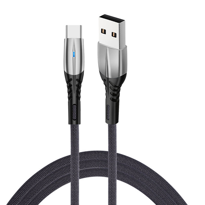 Suitable for Samsung S10 Mi 9 Redmi Note 7 seamless woven 1M zinc alloy Usb charging phone data cable