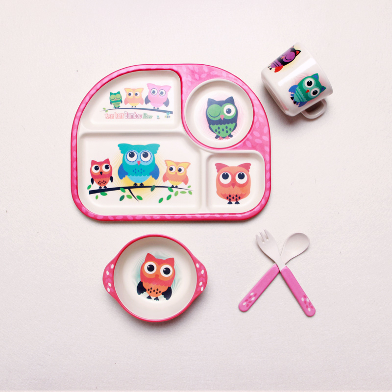 2021 green bamboo trend products baby tableware