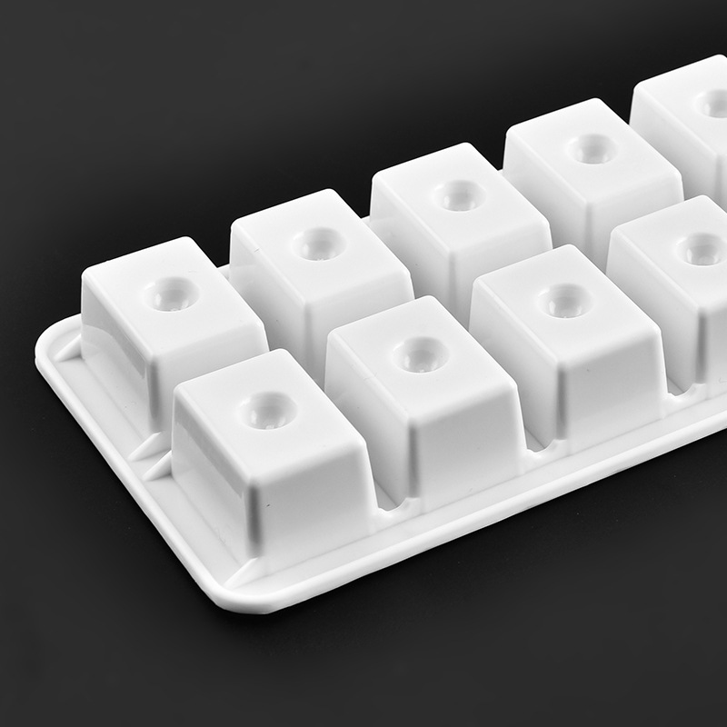 Easily release 14-cavity square storage container single-use plastic PP ice tray
