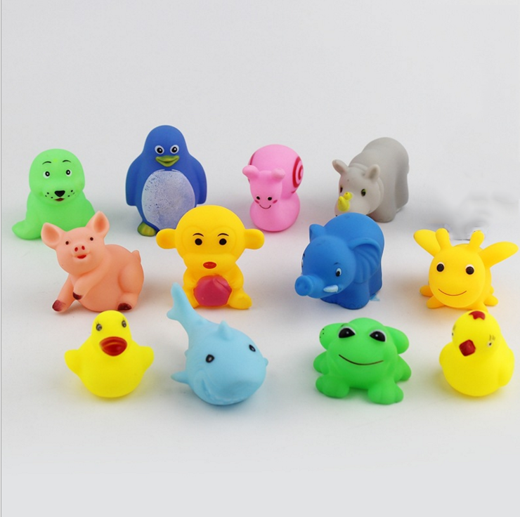 High quality BPA free fun mini silicone baby bath toy