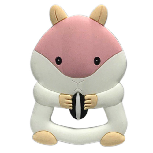 New creative cartoon squirrel chew toy baby tooth glue