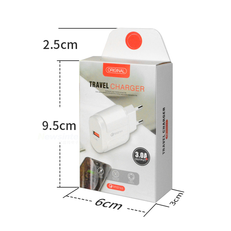5V 3.1A USB Phone Charger US EU Charger Phone Fast Travel Adapter QC3.0 Mobile Charger Custom Logo