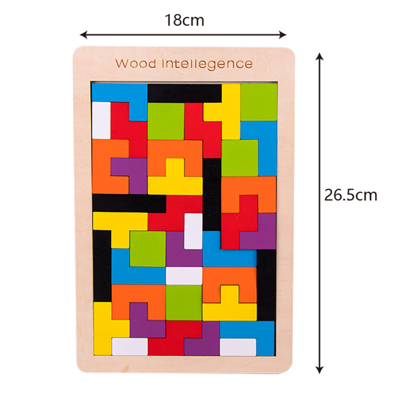 Newly designed wooden jigsaw puzzle for children's logical thinking training