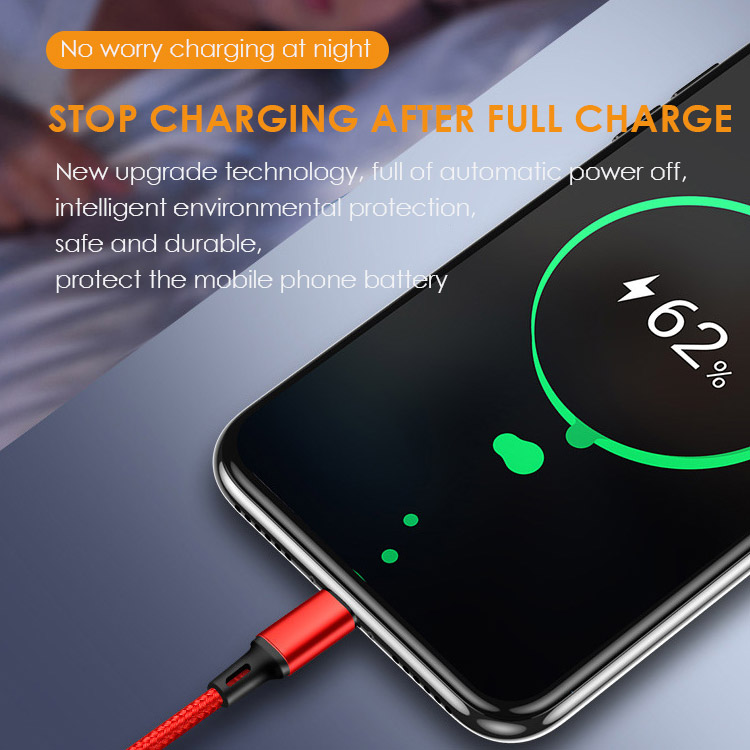 Honor mark 3 in 1 multi - fast charge USB mobile phone charging data cable
