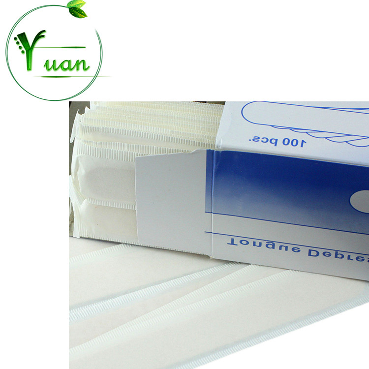 Medical packaging sterile 150 * 18 * 1.6mm wooden disposable tongue depressor