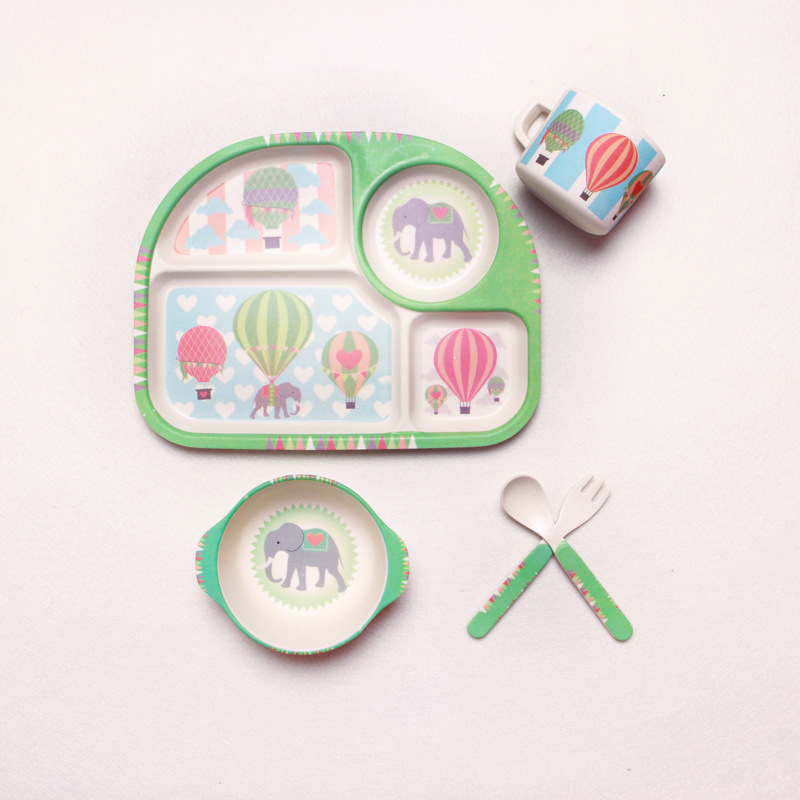 2021 green bamboo trend products baby tableware