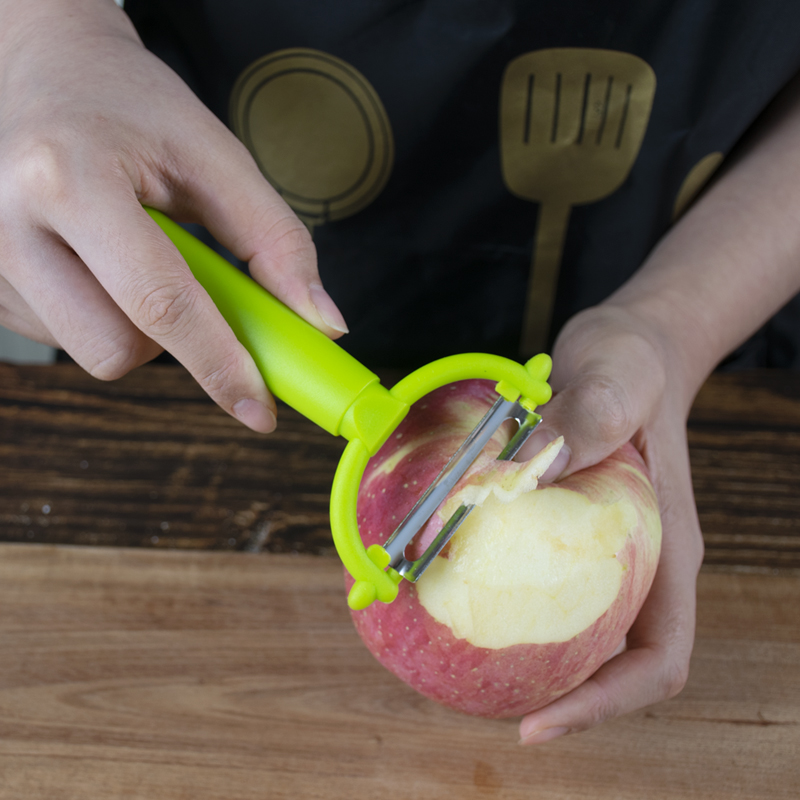 Amazon Kitchen Gadget Green Handle Vegetable and Fruit Peeler