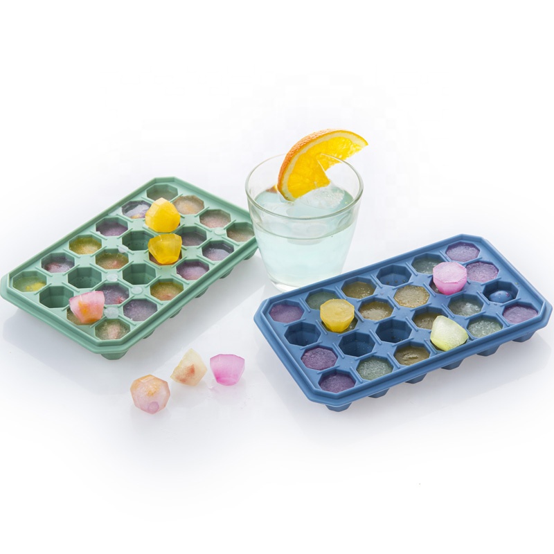  best-selling 24 cavity diamond shaped silica gel mold ice tray