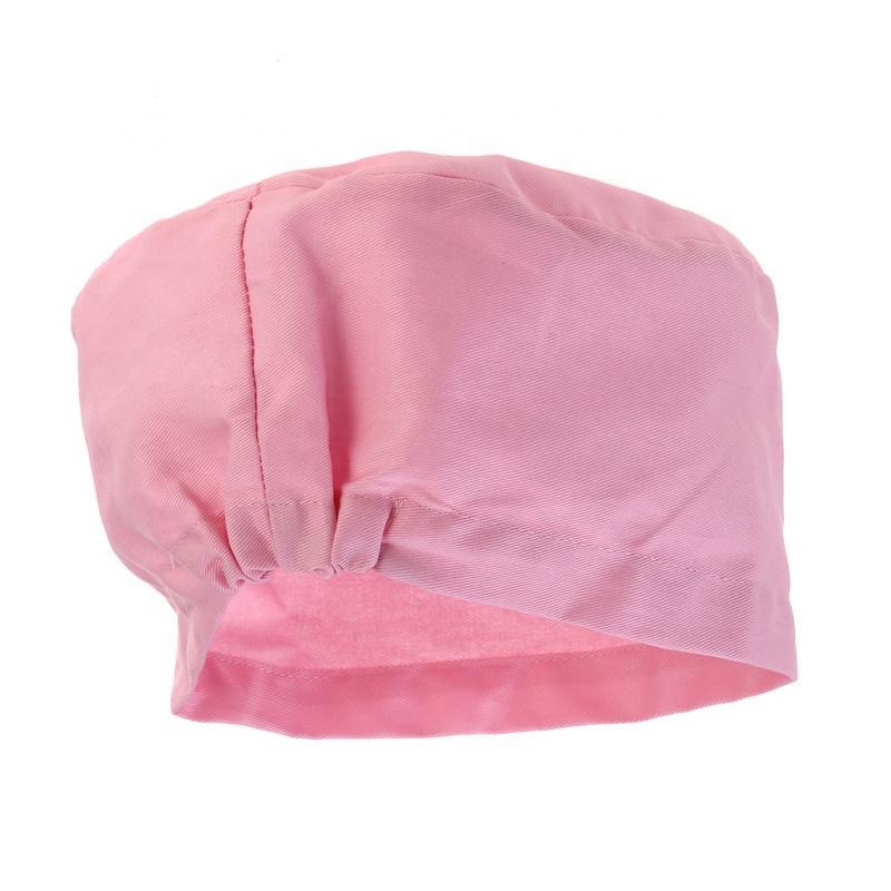 Women Adjustable Medical Scrub Cap for Long Hair Working cotton twill Hat for Doctor Nurse