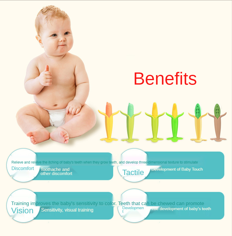 Made in China multi-color silicone food grade baby tooth gum