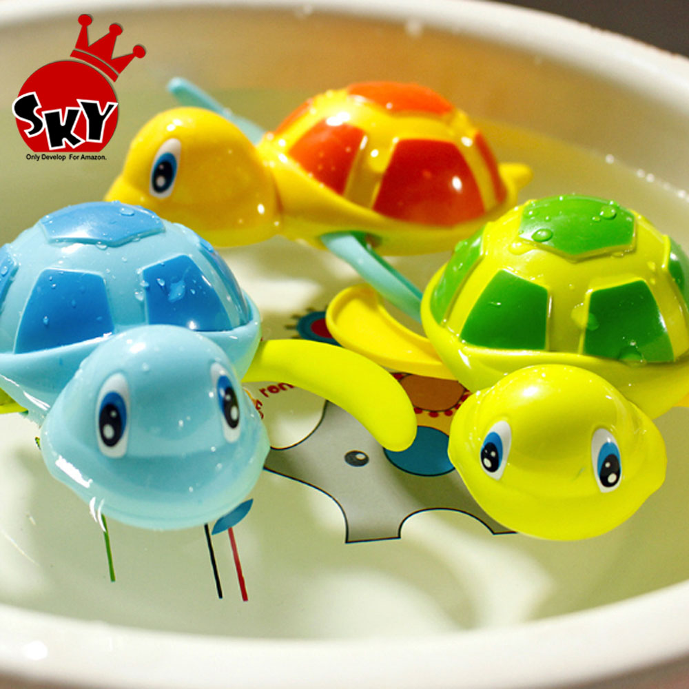 Hot Diver Floating Turtle Crawls on Chain Children's Bath Toys