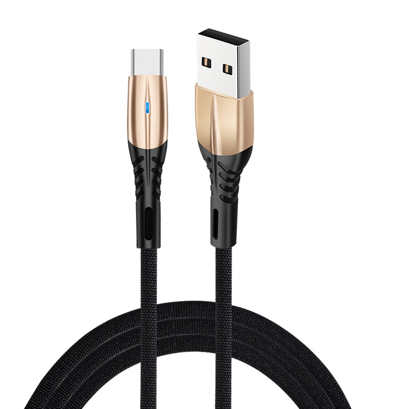Suitable for Samsung S10 Mi 9 Redmi Note 7 seamless woven 1M zinc alloy Usb charging phone data cable