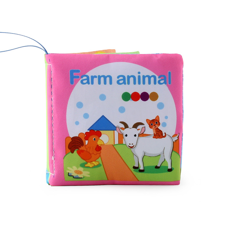 Non-toxic wrinkle infant early education soft cloth book toys