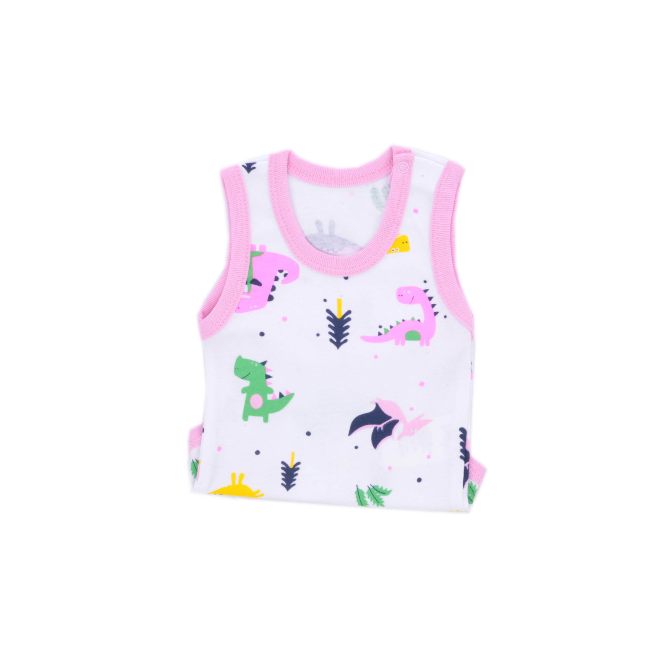 High Quality Pink Dragon Patterned Baby Bodysuit