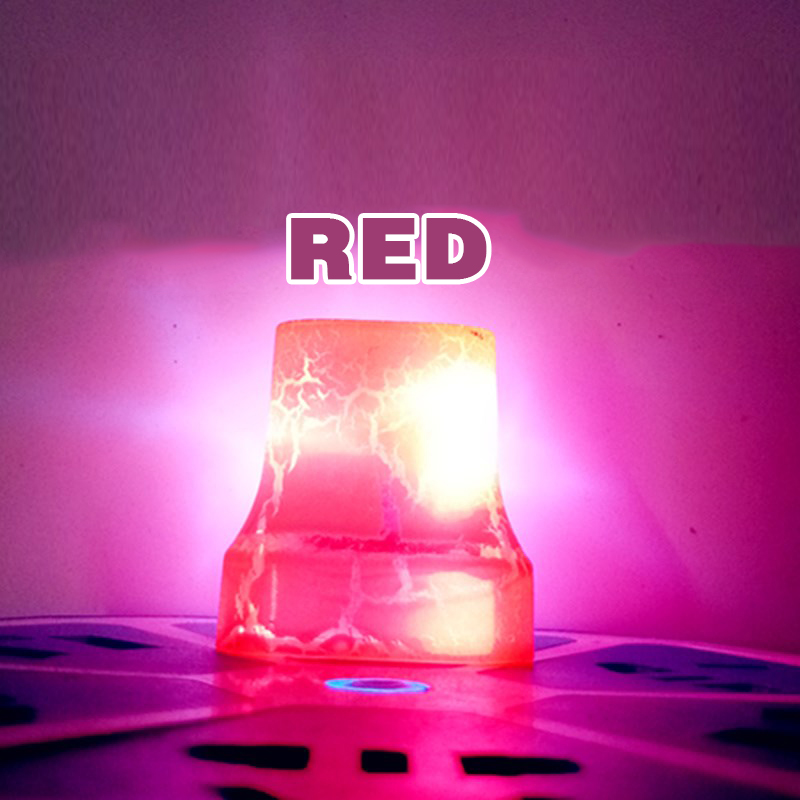 Crackle design colorful white red blue green 2.1A LED luminous travel home dual 2-port USB wall-mounted phone charger