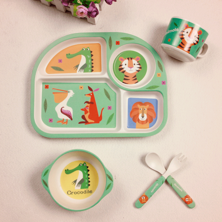 2021 green bamboo trend products baby tableware
