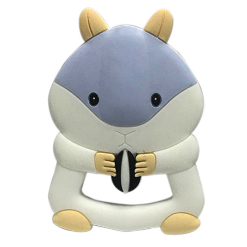 New creative cartoon squirrel chew toy baby tooth glue