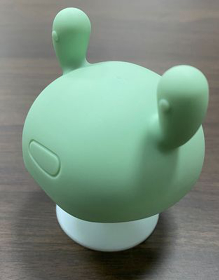 Soothe baby cartoon pig mother liquid silicone mushroom tooth gum