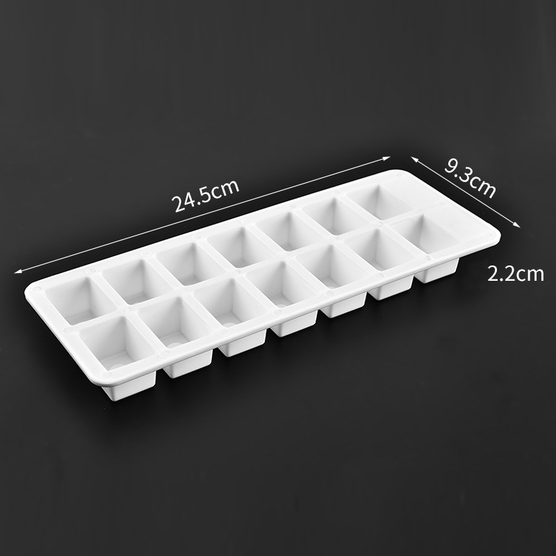 Easily release 14-cavity square storage container single-use plastic PP ice tray