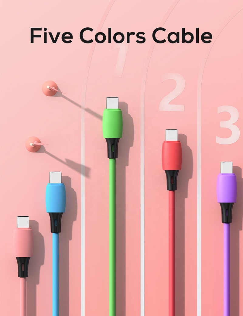 Wholesale colorful OEMC type data fast charging micro USB mobile phone data cable