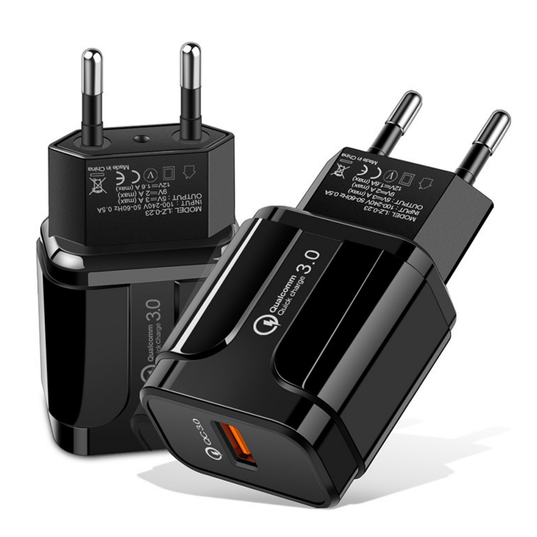 5V 3.1A USB Phone Charger US EU Charger Phone Fast Travel Adapter QC3.0 Mobile Charger Custom Logo
