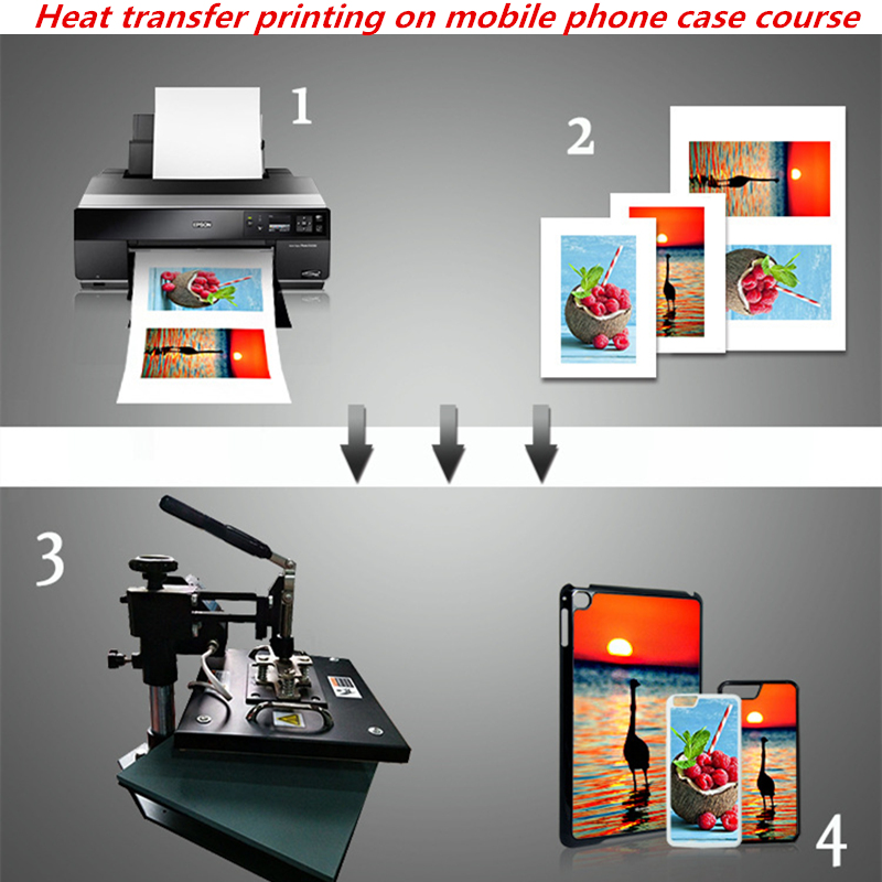 2D Tpu Pc aluminum plate blank sublimation printing mobile phone case
