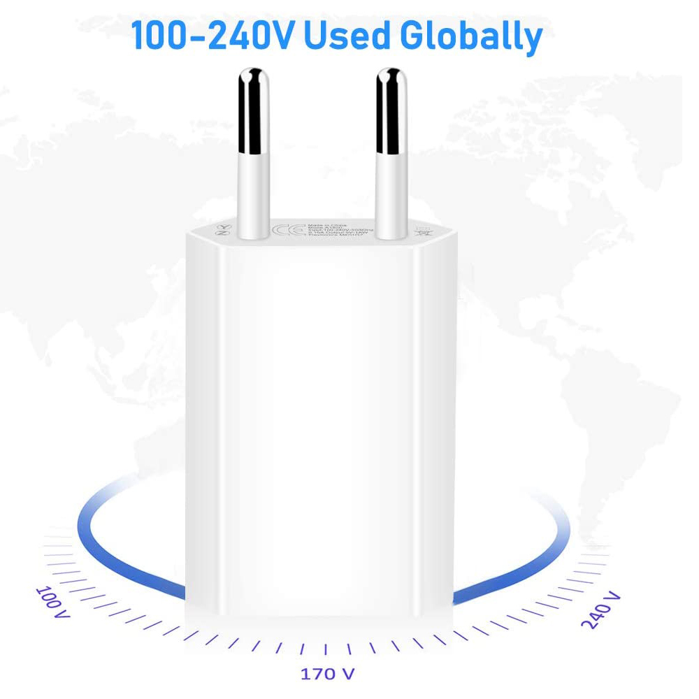 Eu plug 5V 1A single port USB mobile phone charger