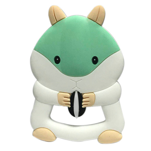 New creative cartoon squirrel chew toy baby tooth glue
