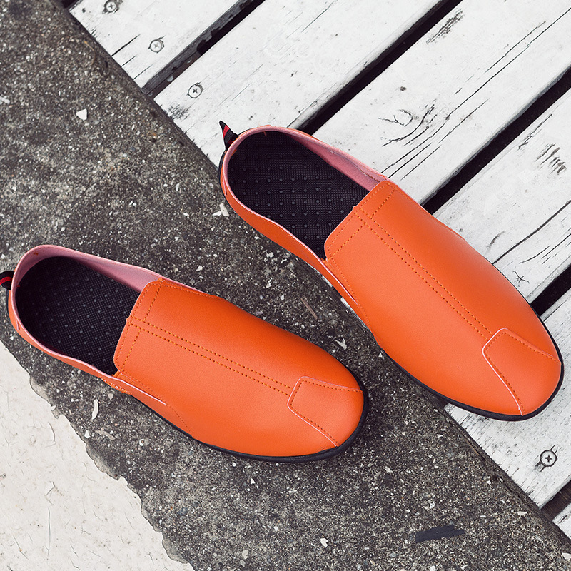 New men's casual shoes men's shoes low top Doudou shoes soft flat leather shoes