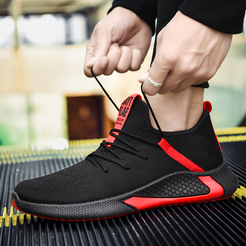 2021 new sports shoes men's trend breathable men's casual shoes running mesh men's shoes
