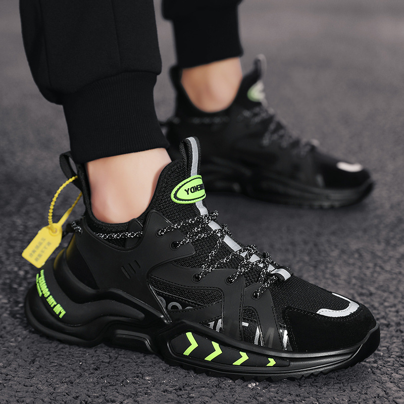 new cross-border large men's shoes daddy shoes low top thick soled men's shoes