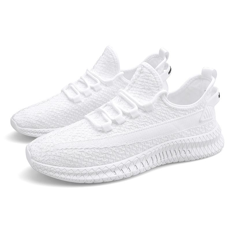 Men's sports casual board shoes running flying woven board shoes