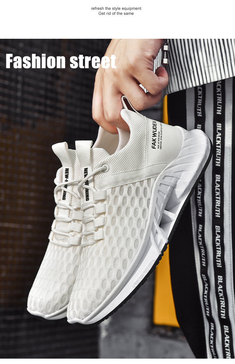 Flying woven sports shoes men's and women's fashion couple shoes casual shoes