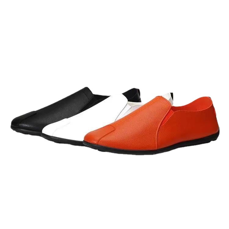 New men's casual shoes men's shoes low top Doudou shoes soft flat leather shoes