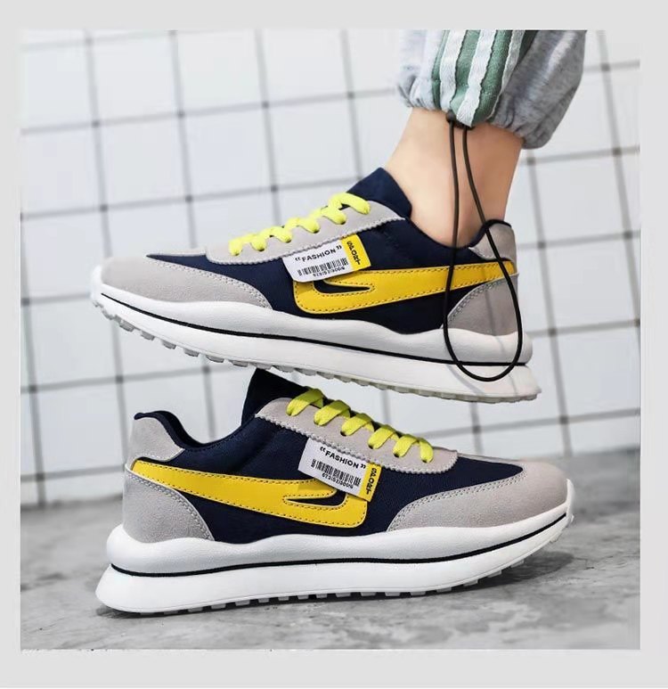 Spring thick soled men's shoes 2021 autumn new sports shoes men's lint small white shoes men's shoes