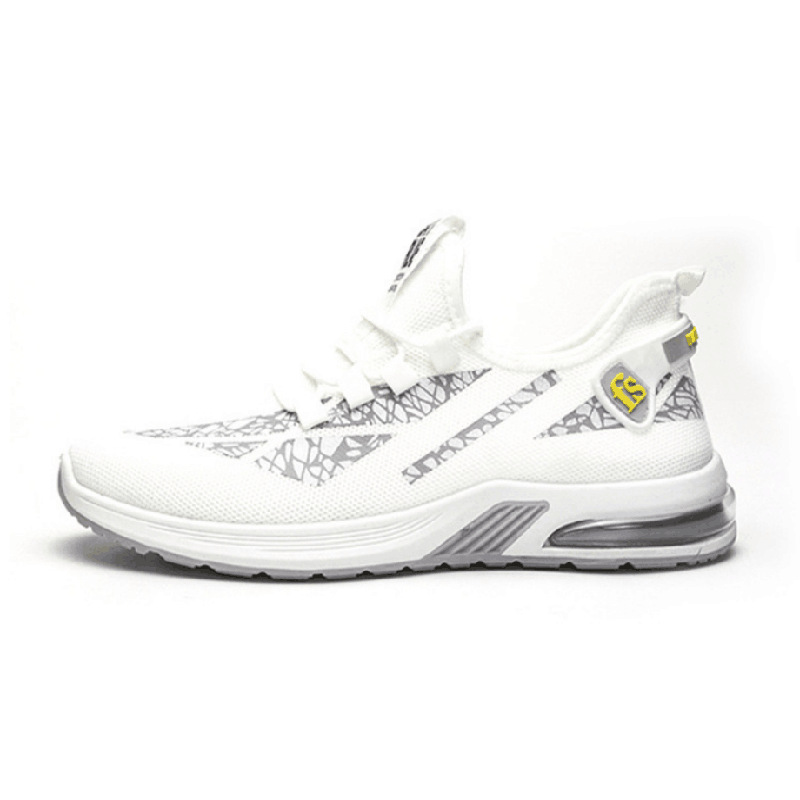 2021 new couple air cushion casual shoes sports shoes fly weave comfortable