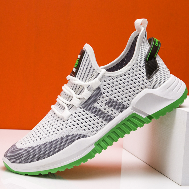 Flying woven breathable running shoes 2021 men's sports shoes